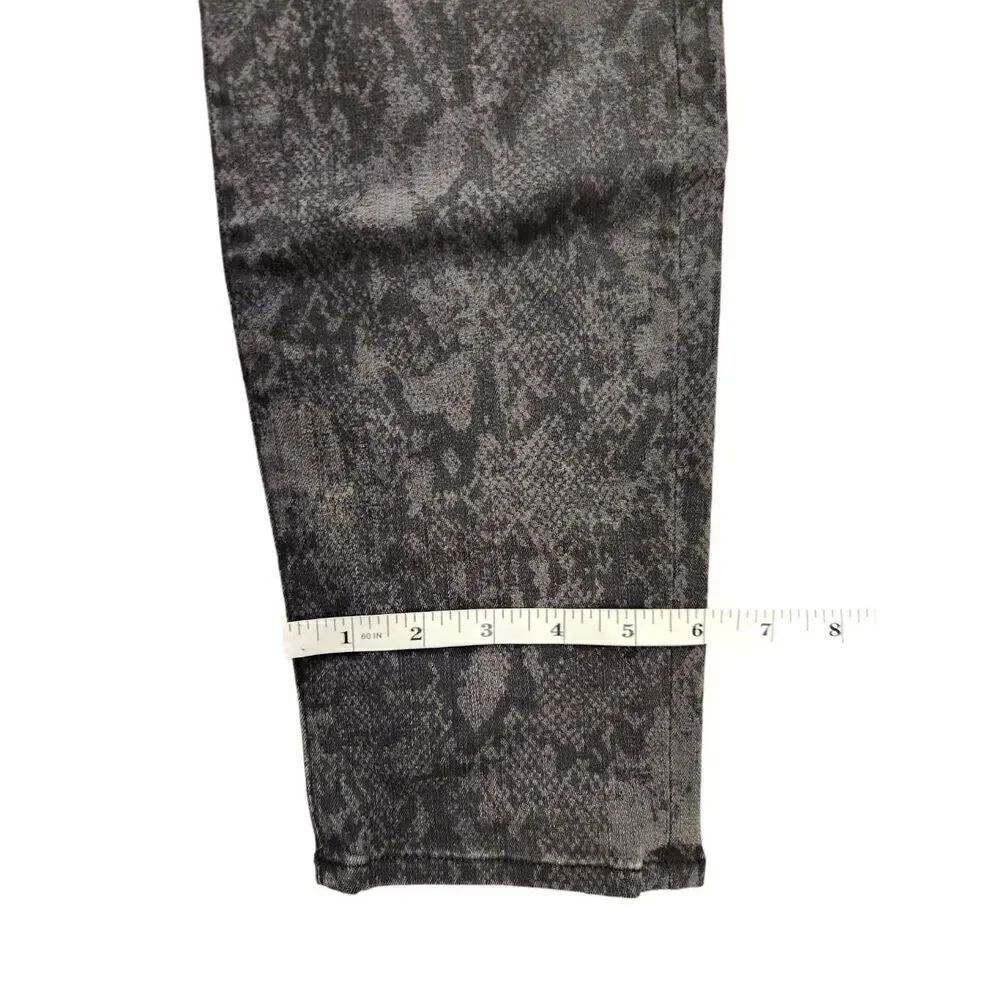 Frame 'Le Skinny de jeanne' womens jeans 34x29 black Tonal Python Stretch - Picture 6 of 9